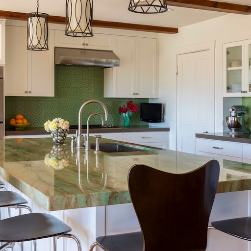 Design For Living Green Kitchen